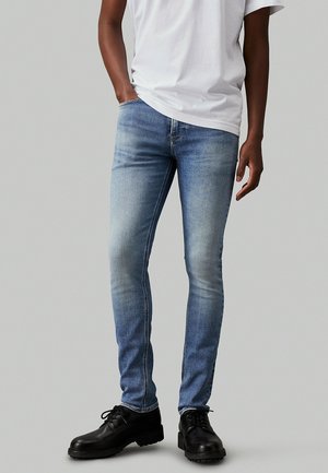 Skinny-Farkut - blue denim