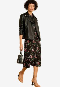 Love & Roses LONG LINE REGULAR FIT - Dirbtinės odos striukė - black