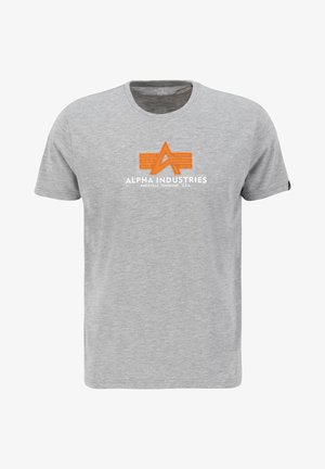 Alpha Industries, BASIC RUBBER - Tricou cu imprimeu - grey heather