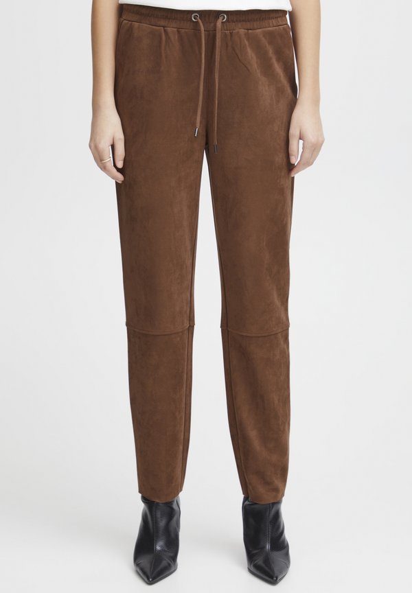 OXJUDITH REGULAR FIT - Trousers - brunette