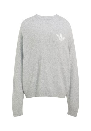adidas Originals, KNITTED SWEATER - Strickpullover - medium grey heather