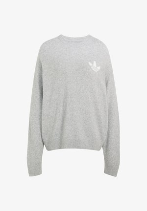 adidas Originals, KNITTED SWEATER - Strickpullover - medium grey heather