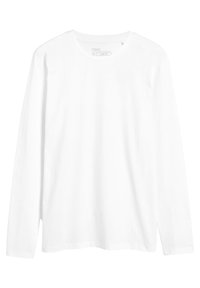 Langærmet T-shirt - white