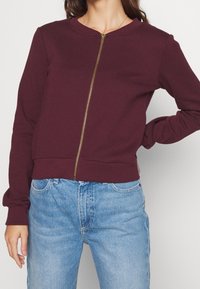 Anna Field Felpa con zip - bordeaux