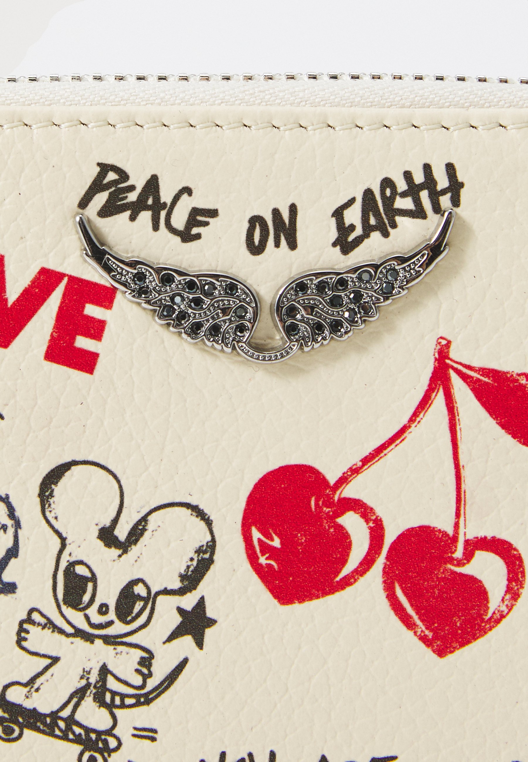 Zadig & Voltaire MINI LOVE TAG - Monedero - flash/crema - Zalando.es