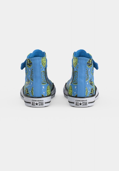 Converse CHUCK TAYLOR ALL STAR EASY ON PLANETS UNISEX - Zapatillas altas - light blue/neon mantis/black — photo 4