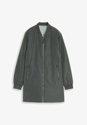 TOM TAILOR, TOM TAILOR JACKEN 2-IN-1 WENDEJACKE MIT BOMBERKRAGEN - Abrigo de invierno - darkest olive