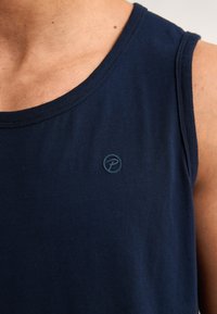 Petrol Industries LOGO SINGLET CLAMVIEW - Linne - navy blue