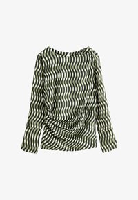 Unselected, green geo print