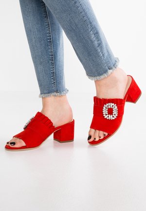 Kennel + Schmenger Muiltjes met hak - red