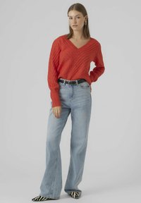 Vero Moda VMSTINNA  - Pulover - tomato