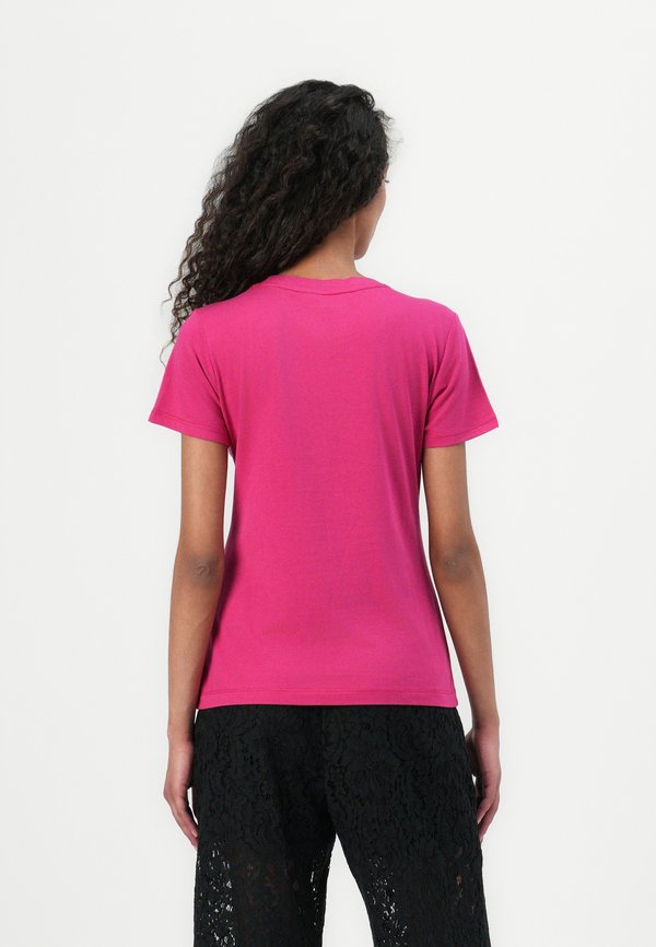 FLOCKED LOGO CREW NECK TEE - Print T-shirt2