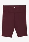 HIGH RISE CYCLING SHORTS OVERLAP V WAISTBAND - Leggings - bordeaux