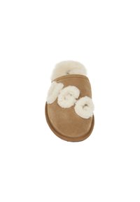 UGG SCUFF LOGO CHE - Slippers - hallbraun beige