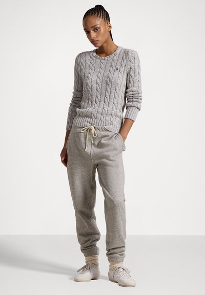 Polo Ralph Lauren CABLE-RAGG-KNIT COTTON CREWNECK SWEATER - Džemperis - off-white