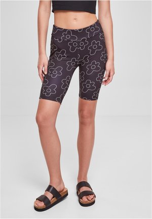HIGH WAIST AOP TECH CYCLE - Retuusid - püksid - blackflower