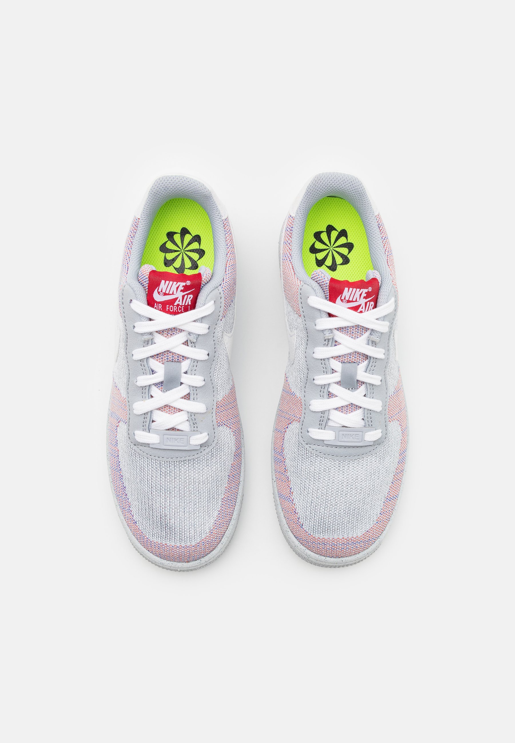 Nike Sportswear AIR FORCE 1 CRATER UNISEX - Sneakers laag - wolf  grey/white/pure platinum/gym red/Grijs - Zalando.nl