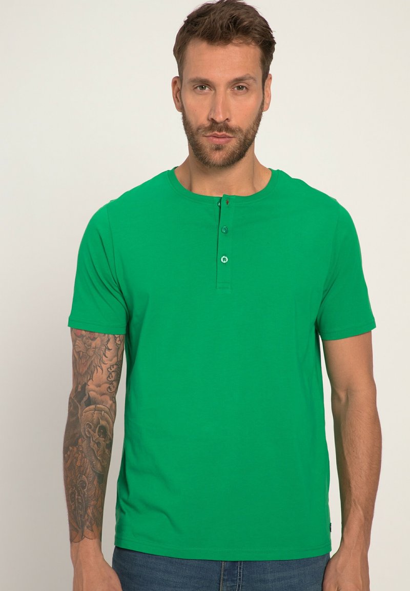 JP1880 HENLEY - T-shirts basic - green