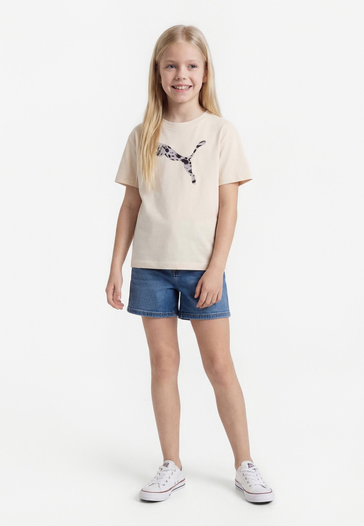 PUMA ESS GRAPHIC ANIMAL RELAXED TEE G UNISEX - Print T-shirt - alpine snow