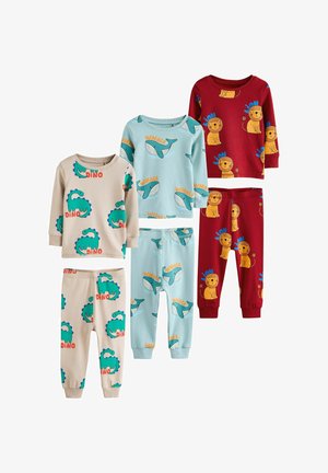 REGULAR FIT - SNUGGLE FIT 3 PACK - Pižama - red/blue/stone