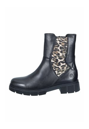 Classic ankle boots - schwarz schwarz/leo-ginger