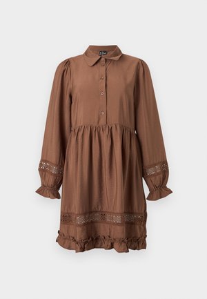 Vero Moda, VMJULES SHORT DRESS  - Robe chemise - cocoa brown