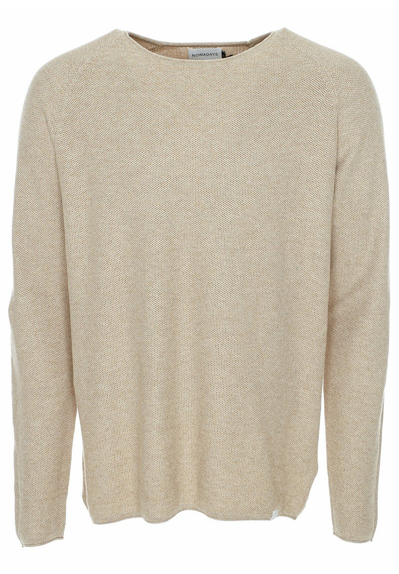 Herren Strickjacken | Nowadays HONEYCOMB Strickpullover brown rice/braun - UJ72242 Herren Strickjacken | Nowadays HONEYCOMB Strickpullover brown rice/braun - UJ72242