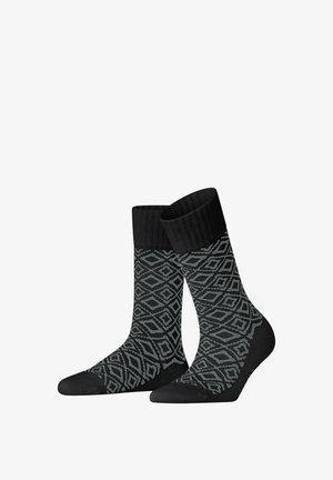 Esprit, WINTER PLAID SOCKEN - Sokken - black