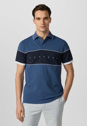 Hackett London, HACKETT LONDON POLO SHIRT HS MULTI POLO - Polo - eton blue