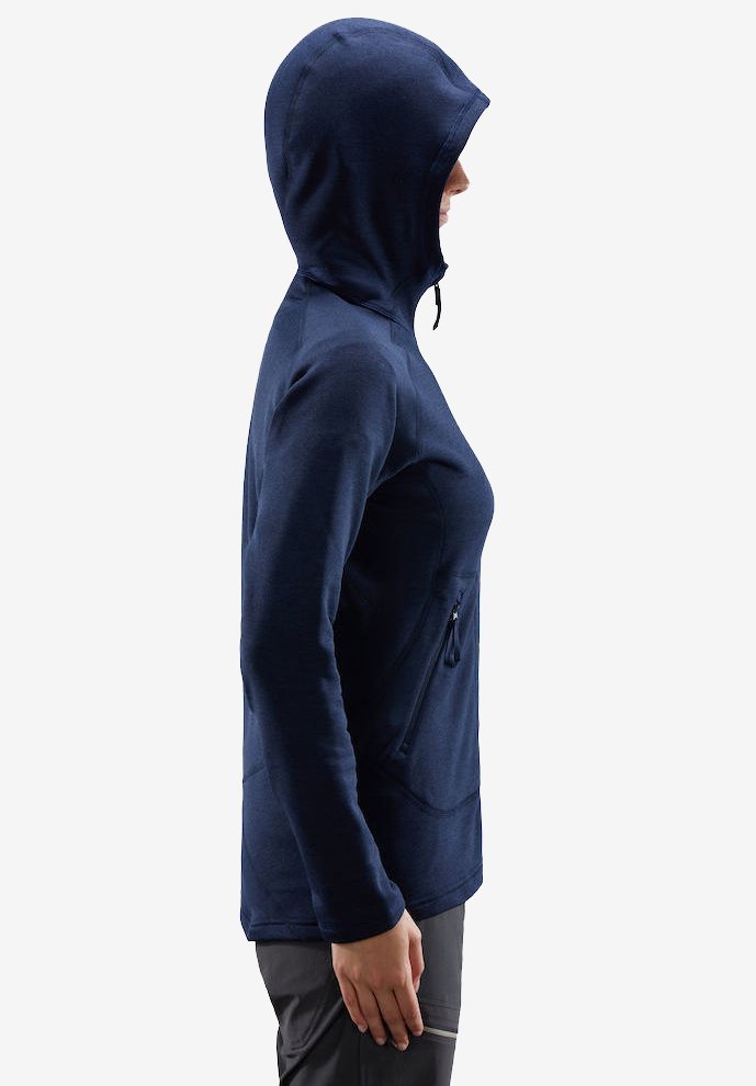 Damen Sportbekleidung | Haglöfs HERON HOOD Fleecejacke tarn blue/blau - CR50077 Damen Sportbekleidung | Haglöfs HERON HOOD Fleecejacke tarn blue/blau - CR50077