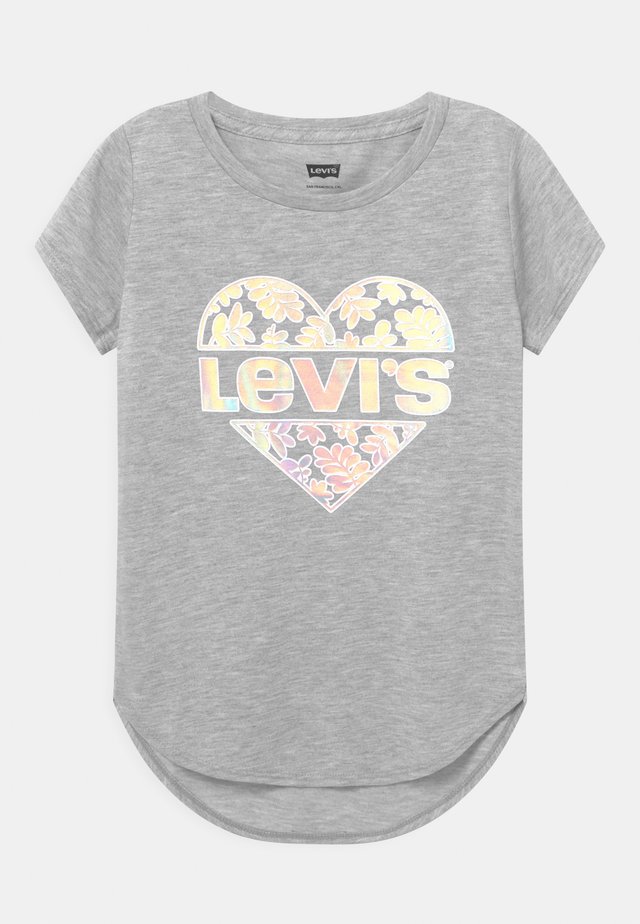 HIGH LOW GRAPHIC  - T-Shirt print - light gray heather