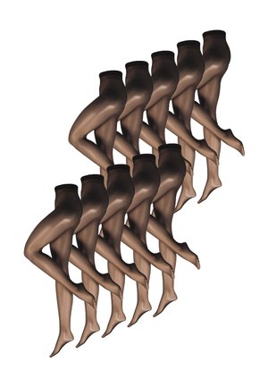 10-PACK FEIN - Strumpfhose - schwarz