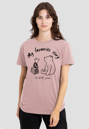 Disney, WINNIE THE POOH CLASSIC POOH AND PIGLET STORY - Print T-shirt - pink