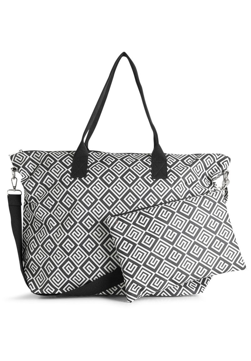 Next FOLD AWAY Shopping Bag black/white/schwarz Zalando.de