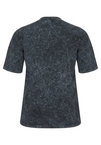 Dark gray short-sleeve t-shirt with a textured, faded finish. Crew neck, clean hem, and no visible branding or embellishments.