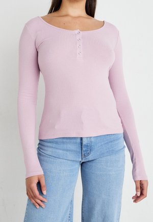 Langærmet T-shirt - pink