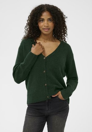 KAIRIS V-NECK CARDIGAN - Vesta na kopčanje - sycamore melange