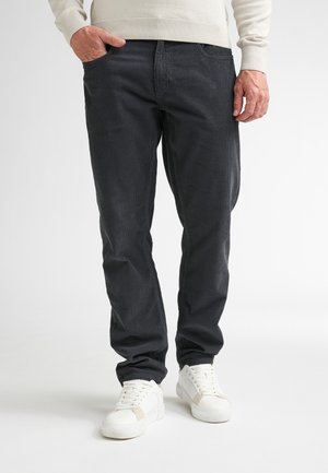 Petrol Industries, TAPERED CORDUROY TROUSERS BARRETT - Trousers - iron steel
