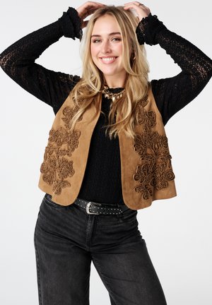 NOT TRANSLATED - Veste sans manches - cognac