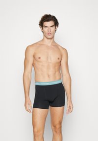 Calvin Klein Underwear TRUNK 3 PACK COTTON STRETCH - Boxer alsónadrág - black/wild aster/grey heather/arctic green