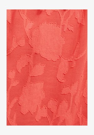 Friends Like These, REGULAR FIT - SHORT SLEEVE RUFFLE MINI DRESS . - Denné šaty - coral pink