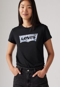 Levi's® - THE PERFECT TEE - Tricou cu imprimeu - black Imagine miniatură 1