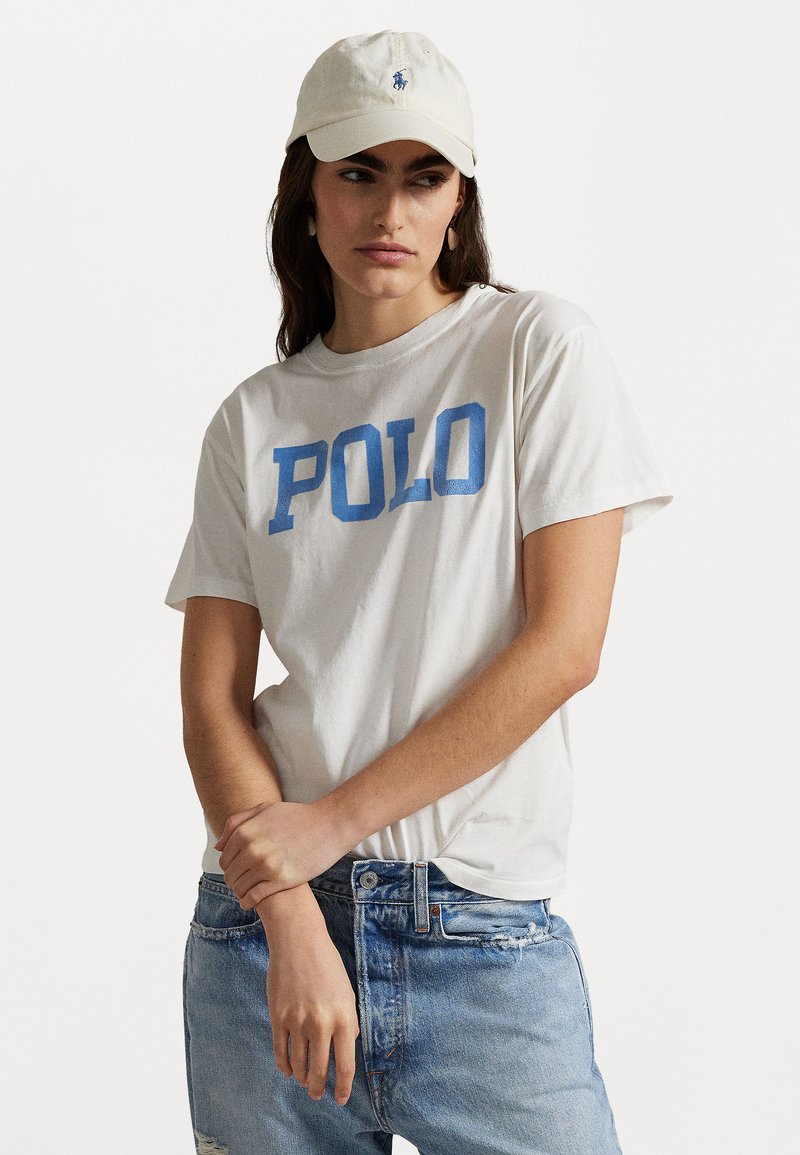 Polo Ralph Lauren - COTTON JERSEY KNIT T-SHIRT - T-shirts med print - antique white, Forstørre