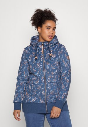 NESKA PRINT ZIP - Sweatjakke - navy
