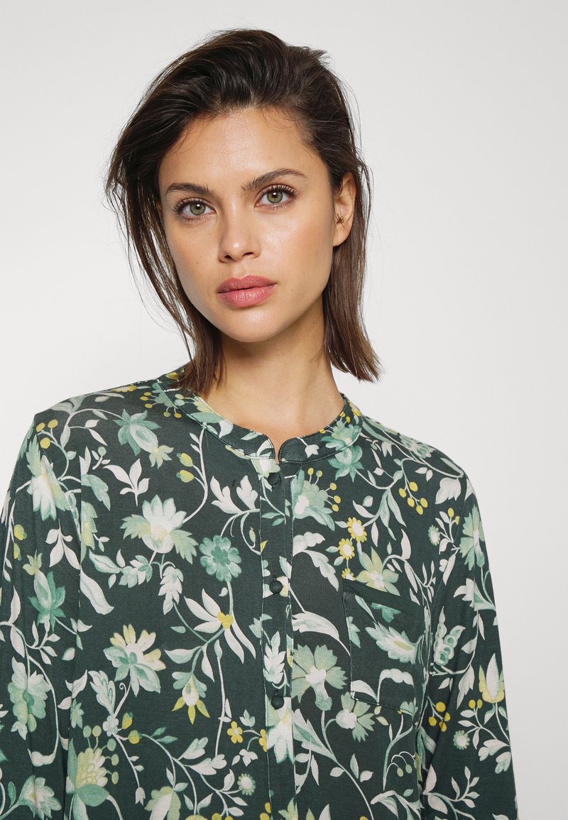 Damen Nachthemden | Esprit ROAD PRINT LONG PANTS Nachtwäsche Set dark teal green/grün - KP36838 Damen Nachthemden | Esprit ROAD PRINT LONG PANTS Nachtwäsche Set dark teal green/grün - KP36838