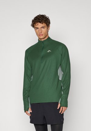 TRAIL MIDLAYER  - Top dugih rukava - fir/clay green/summit white