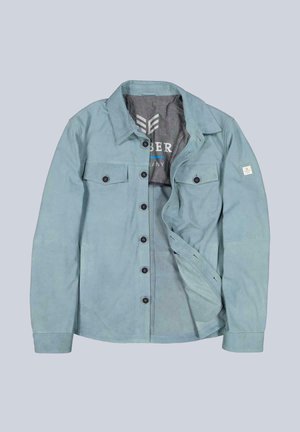 ENGBERS GERMANY, Leather jacket - tuerkis