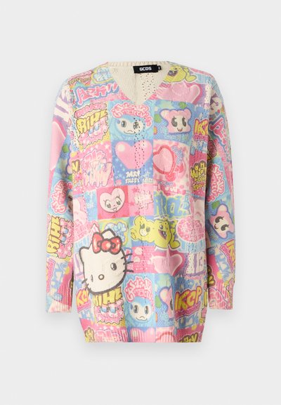 GCDS HELLO KITTY PRINTED CABLE MINI DRESS - Strikkjoler - multi coloured