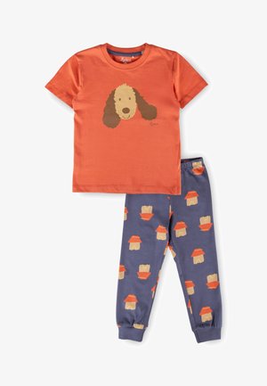sigikid, SET - Pigiama - rot blau lange hose