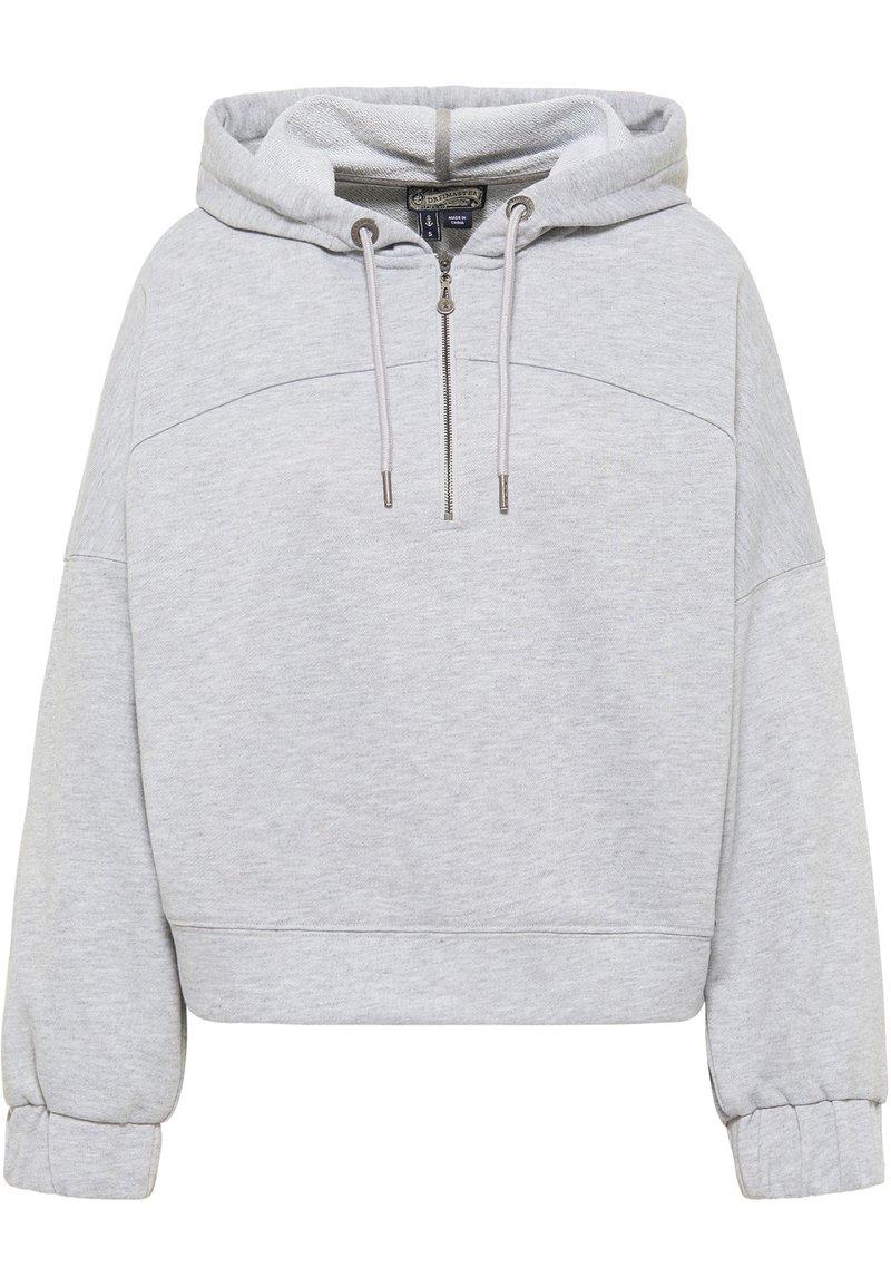 dreimaster Hoodie grijs gemêleerd dreimaster Hoodie grijs gemêleerd